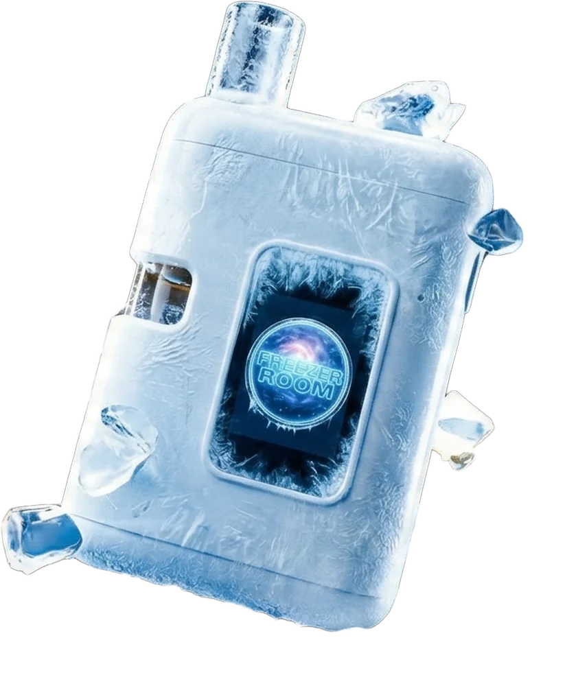 Freezer Room vape frozen in ice